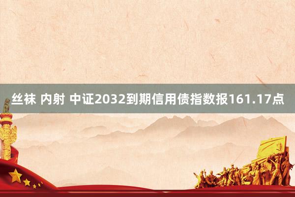 丝袜 内射 中证2032到期信用债指数报161.17点