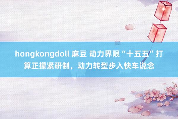 hongkongdoll 麻豆 动力界限“十五五”打算正攥紧研制，动力转型步入快车说念