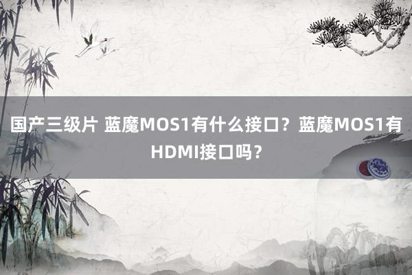 国产三级片 蓝魔MOS1有什么接口？蓝魔MOS1有HDMI接口吗？