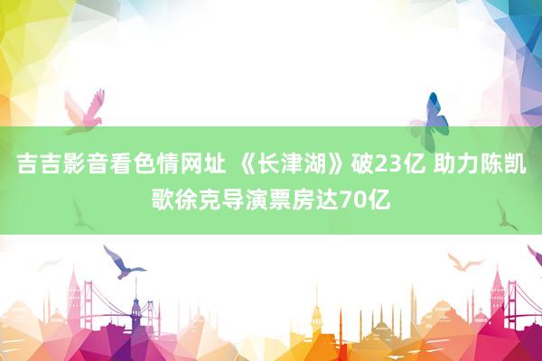 吉吉影音看色情网址 《长津湖》破23亿 助力陈凯歌徐克导演票房达70亿